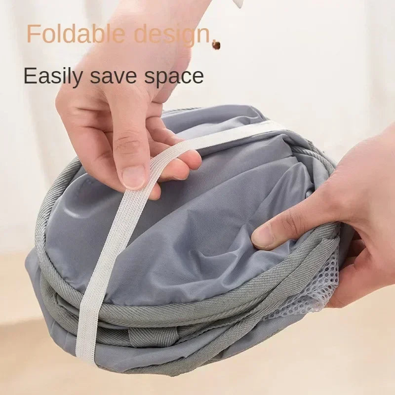 Pop-up Tvättkorg – Hopfällbar Tvättkasse med Handtag & Ventilerande Mesh