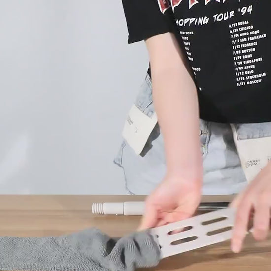 Böjbar dammvippa i mikrofiber med teleskopiskt skaft 2/4-delar - Renthus