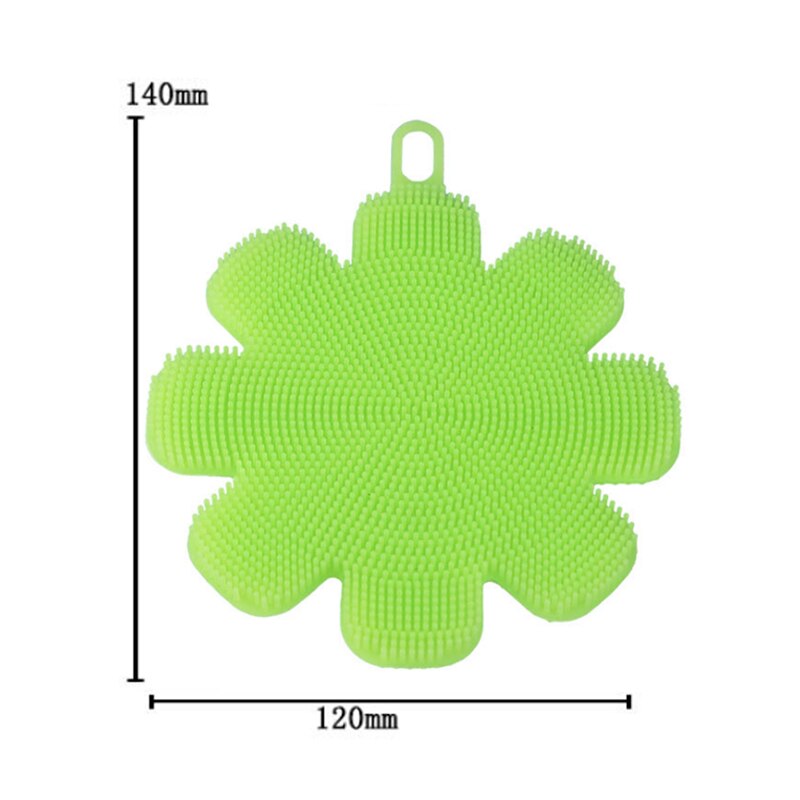 Multifunktionell silikonborste för diskning i köket